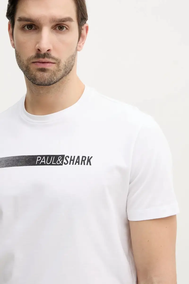 PAUL & SHARK T-shirt Uomo Bianco 3301176 miniatura 4