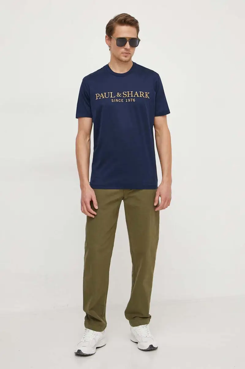 PAUL & SHARK T-shirt Uomo Blu 3133186 miniatura 2