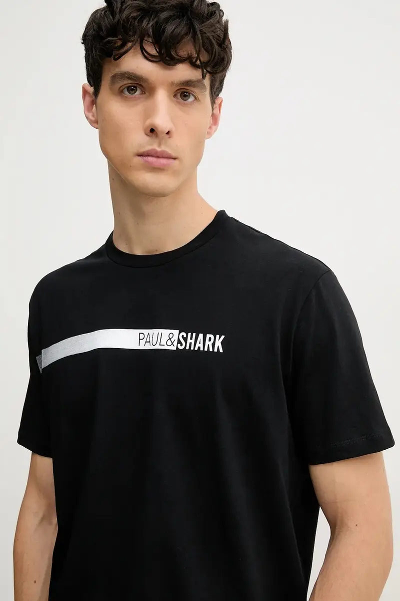 PAUL & SHARK T-shirt Uomo Nero 3335912 miniatura 4