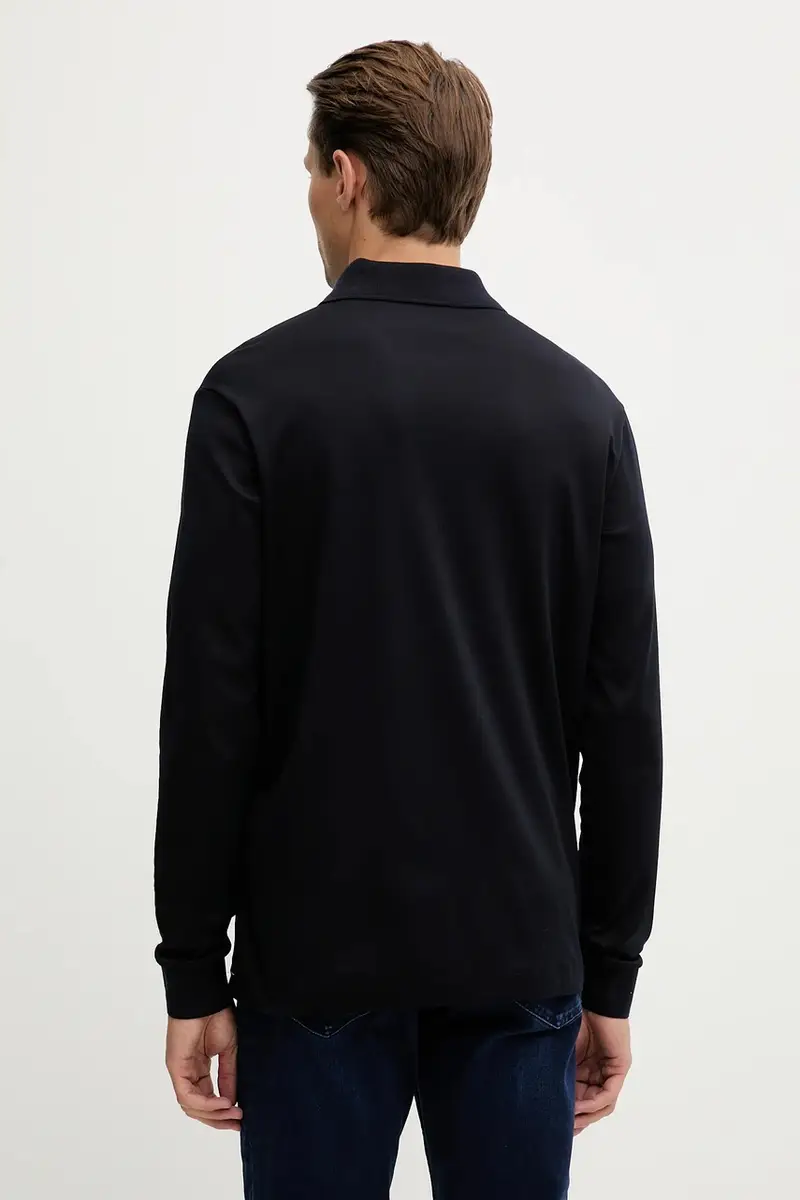 top a maniche lunghe in cotone Knitwear colore blu navy 15311727 miniatura 3