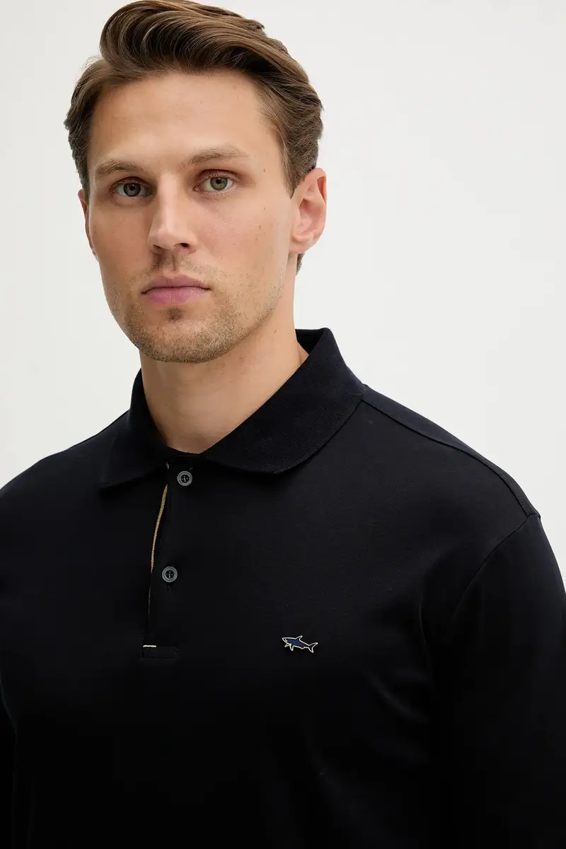 top a maniche lunghe in cotone Knitwear colore blu navy 15311727 miniatura 4