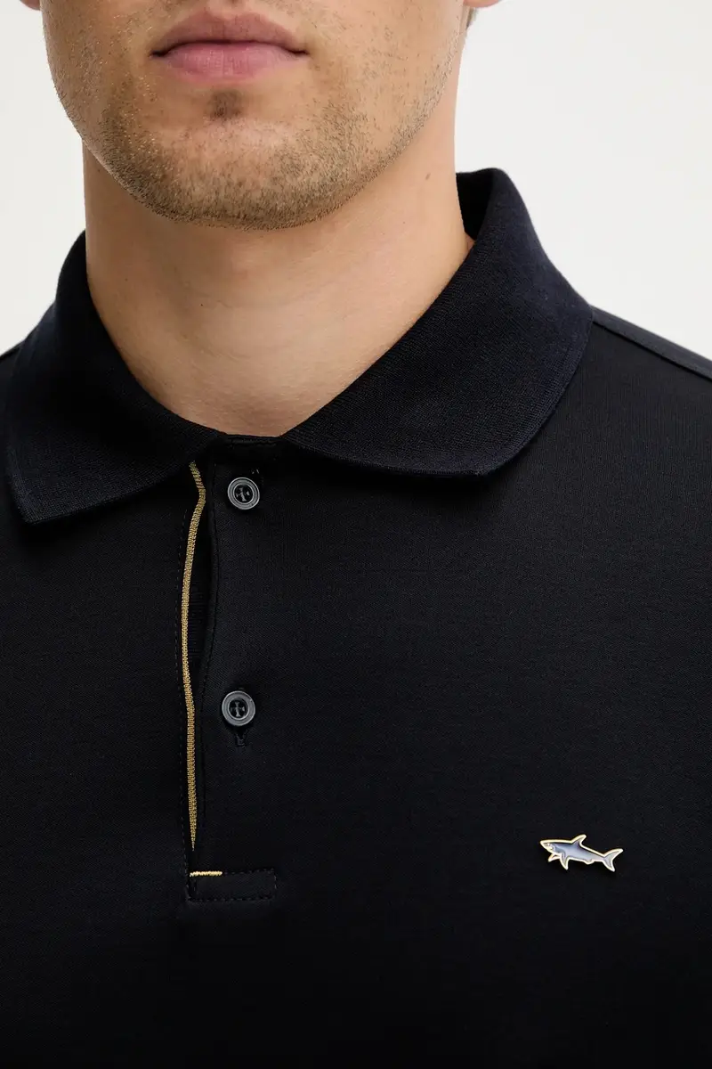 top a maniche lunghe in cotone Knitwear colore blu navy 15311727 miniatura 5