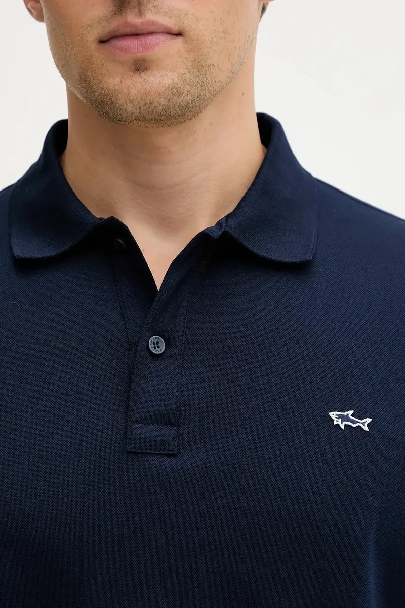 top a maniche lunghe in cotone Knitwear colore blu navy 99311003 miniatura 5