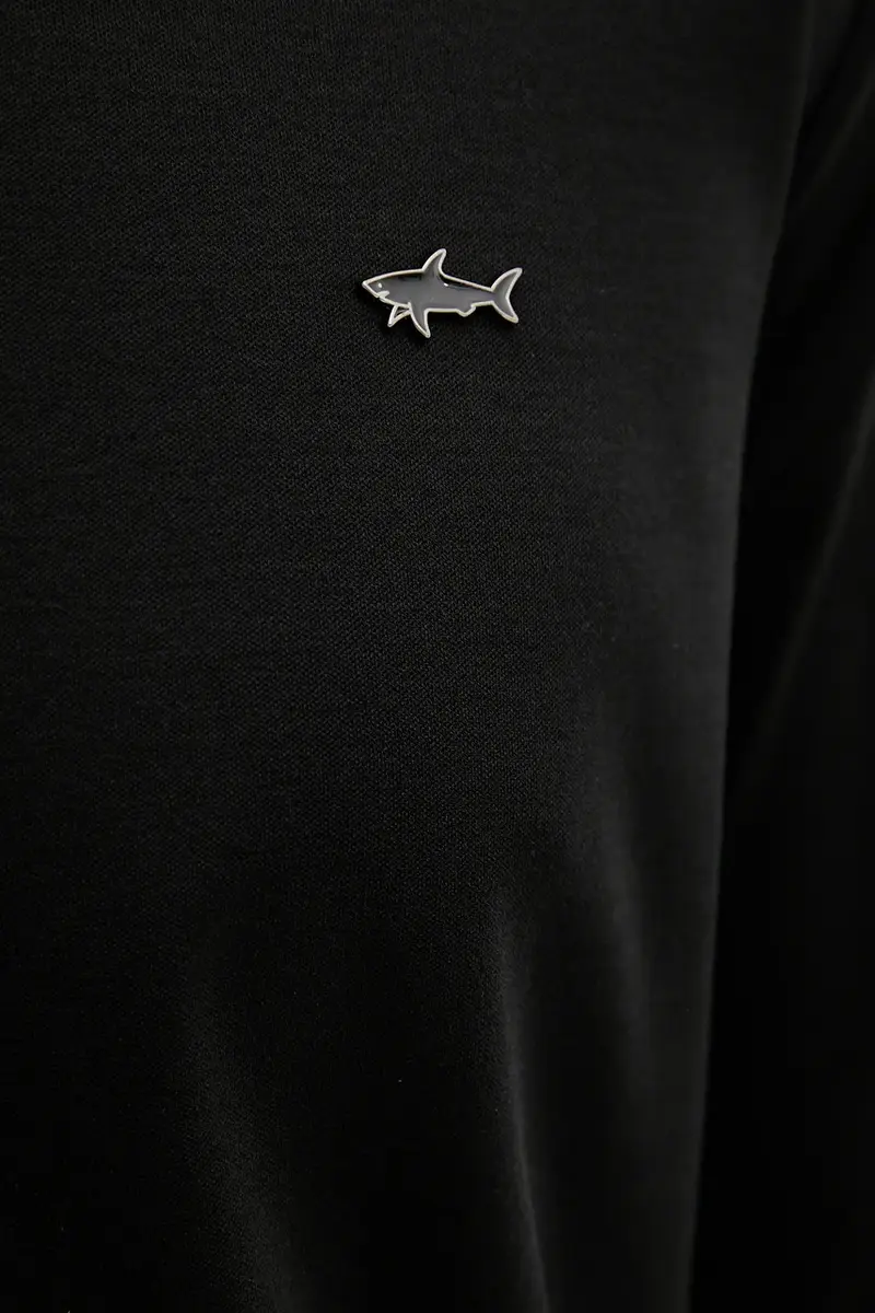 top a maniche lunghe in cotone Knitwear colore nero 15311727 miniatura 5