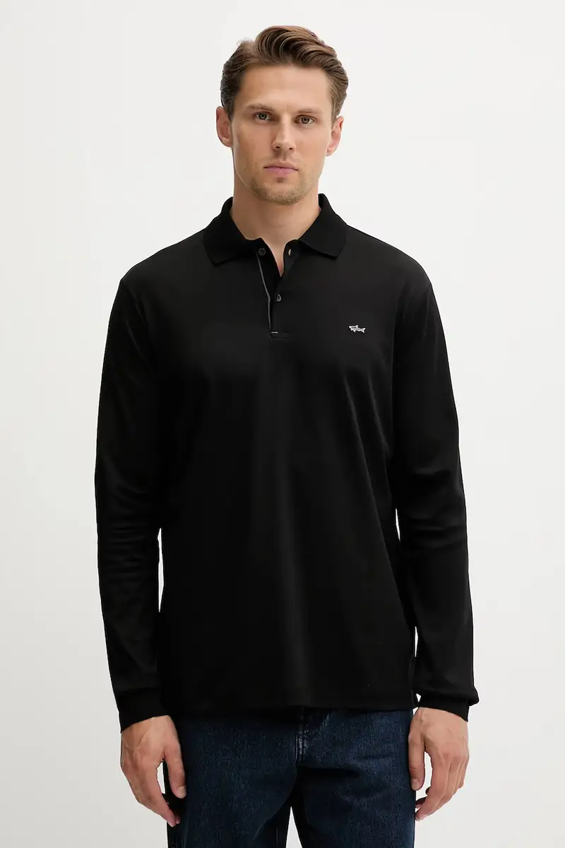 top a maniche lunghe in cotone Knitwear colore nero 15311727