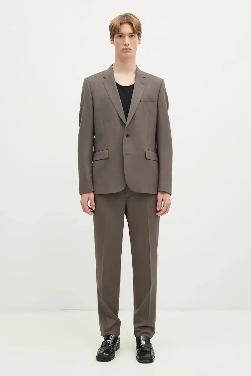 abito in lana colore marrone M1R-1457-M00001