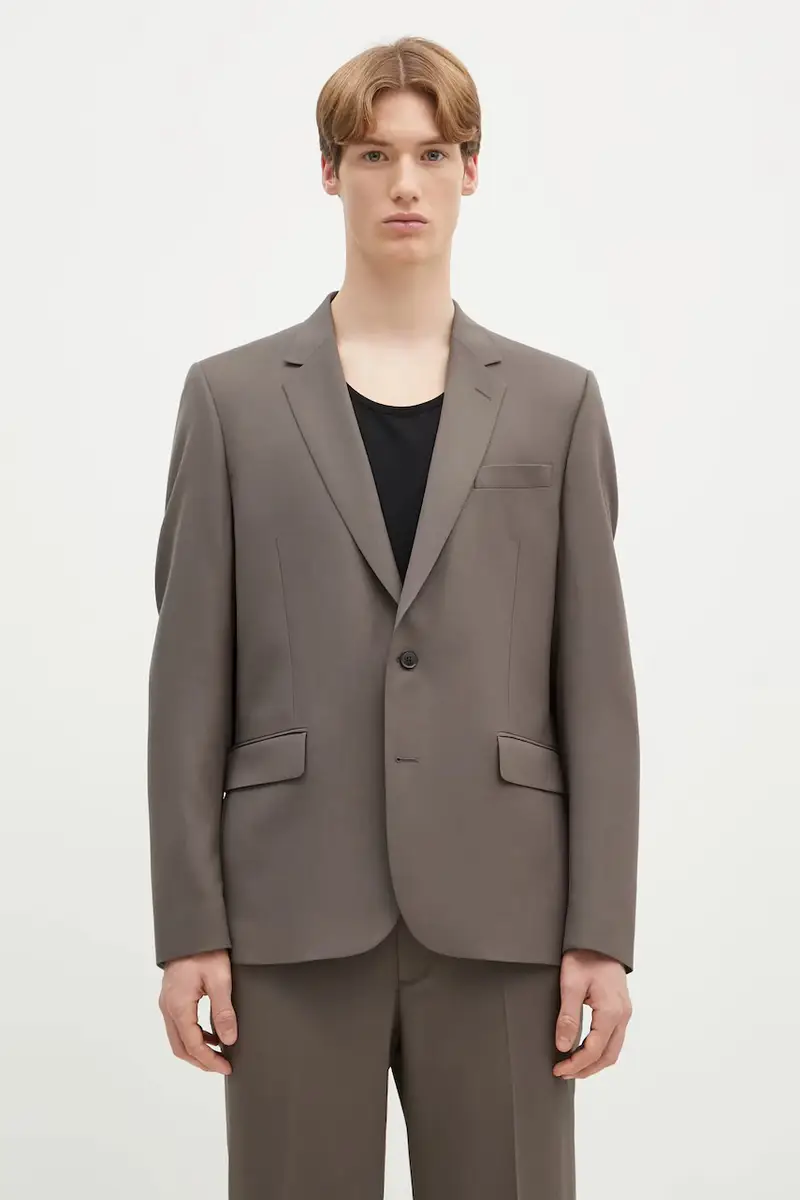 abito in lana colore marrone M1R-1457-M00001 miniatura 2