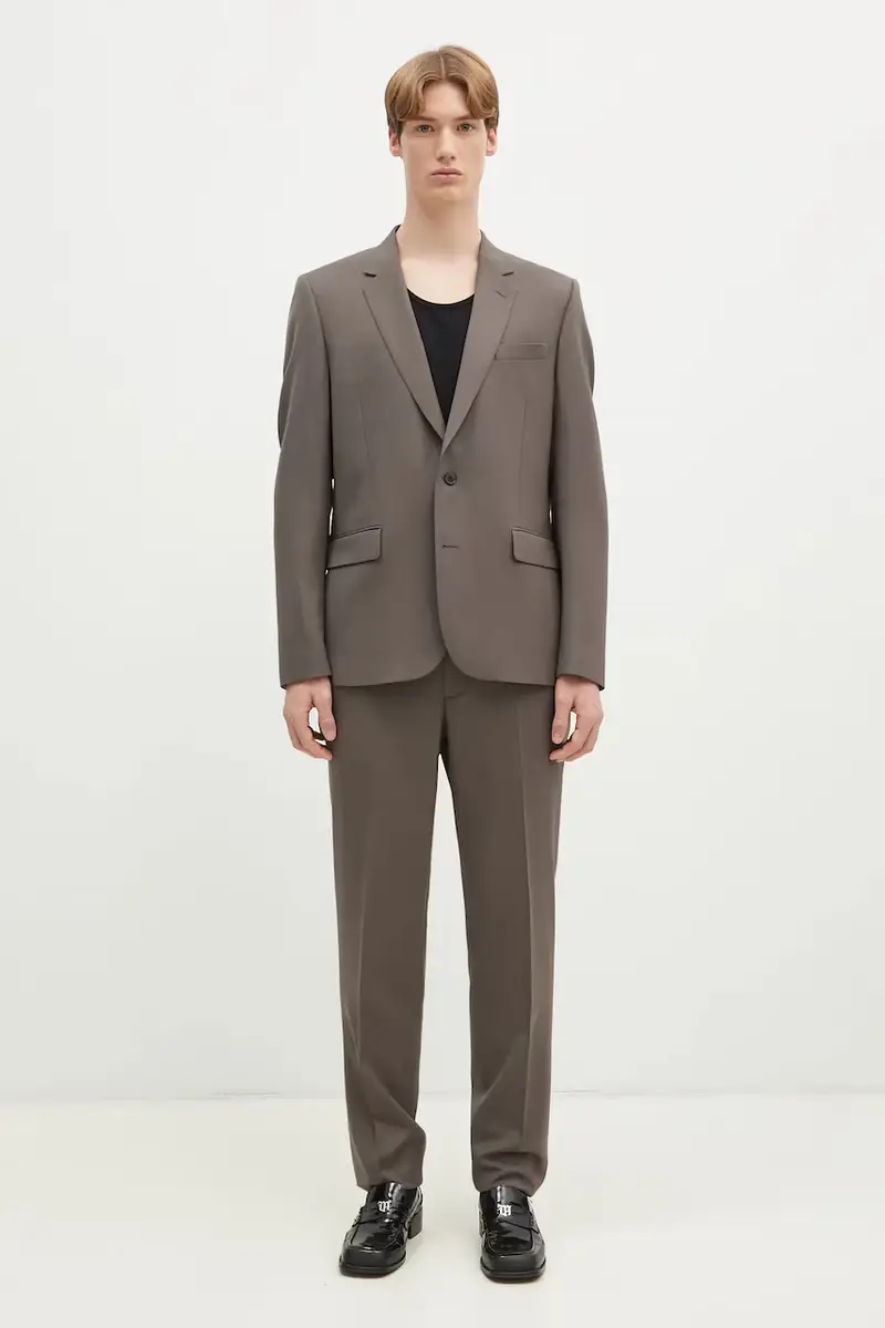 abito in lana colore marrone M1R-1457-M00001