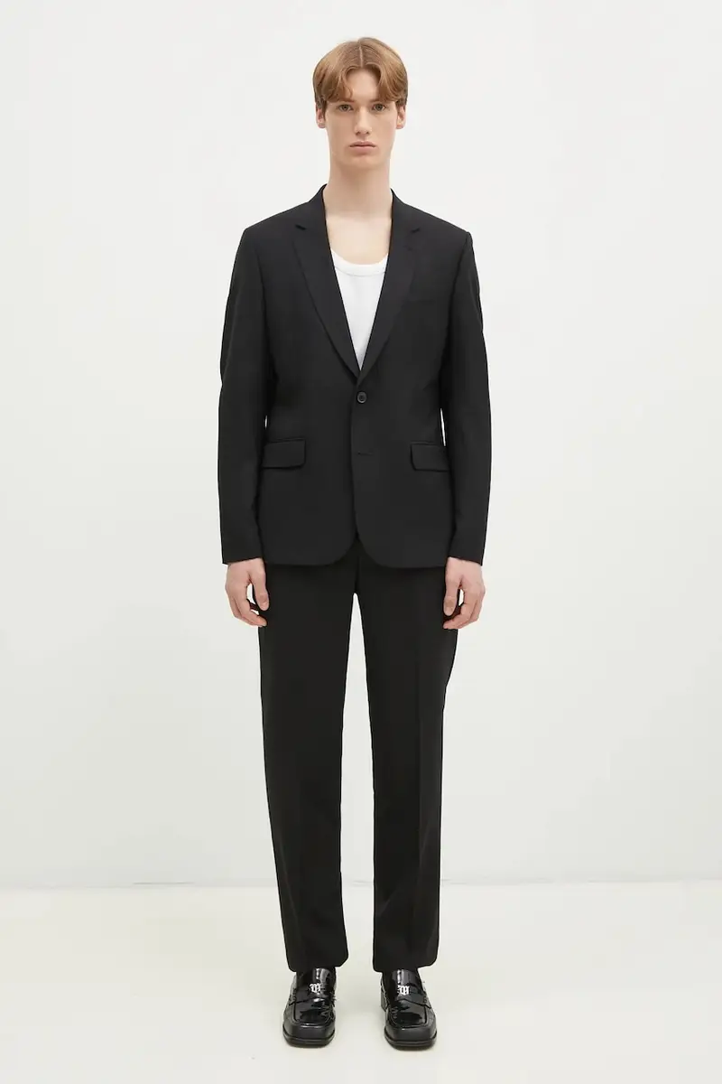 abito in lana colore marrone M1R-1457-M00001 Nero