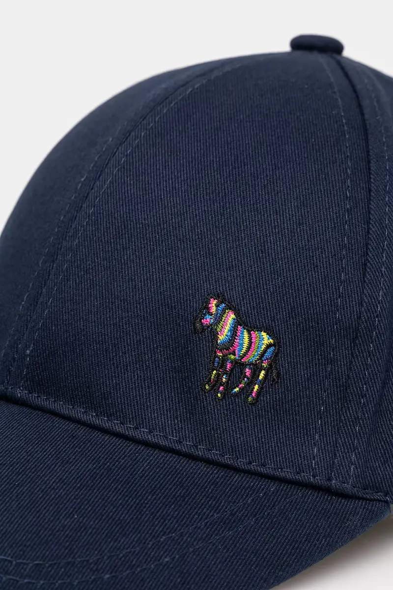 berretto da baseball in cotone colore blu navy con applicazione M1A.987DT.POZEB miniatura 3