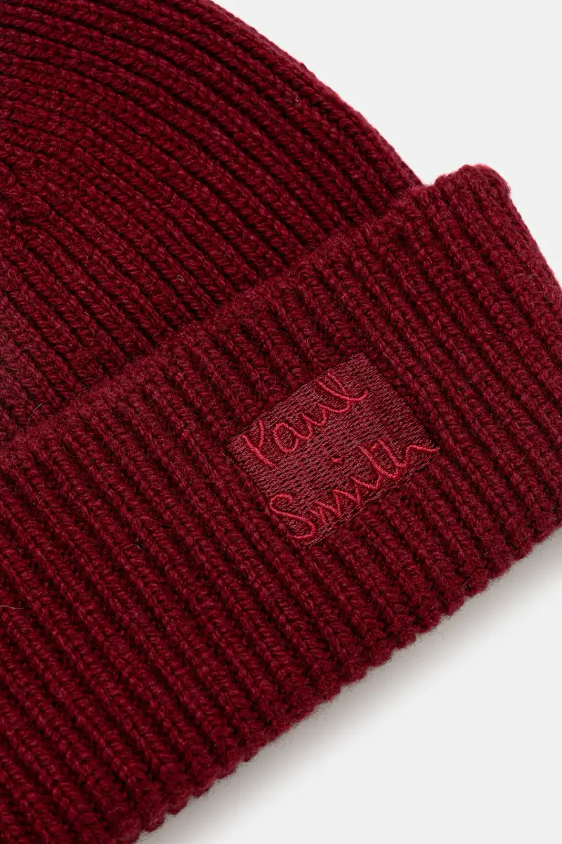 berretto in lana 0 colore granata M1A-383MK-T719 miniatura 3