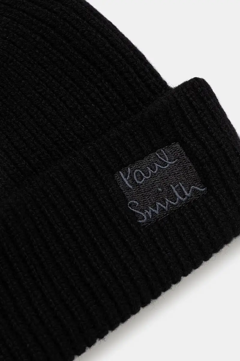 berretto in lana 0 colore nero M1A-383MK-T719 miniatura 3