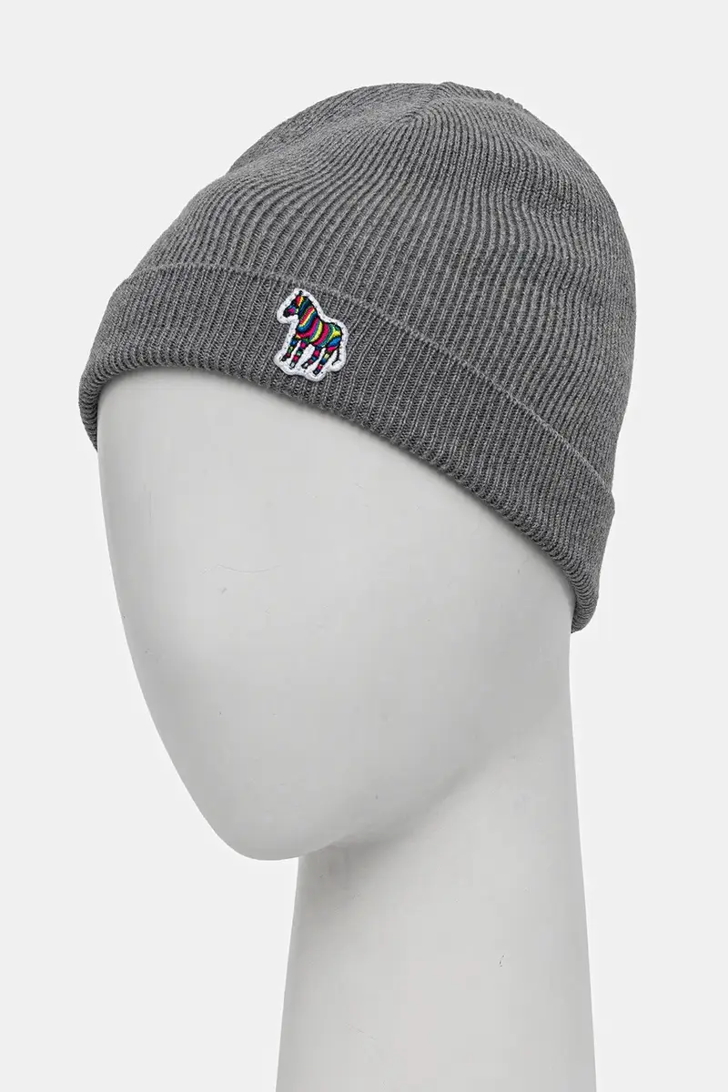 berretto in lana colore grigio M1A-383MK-TZEBRA miniatura 2