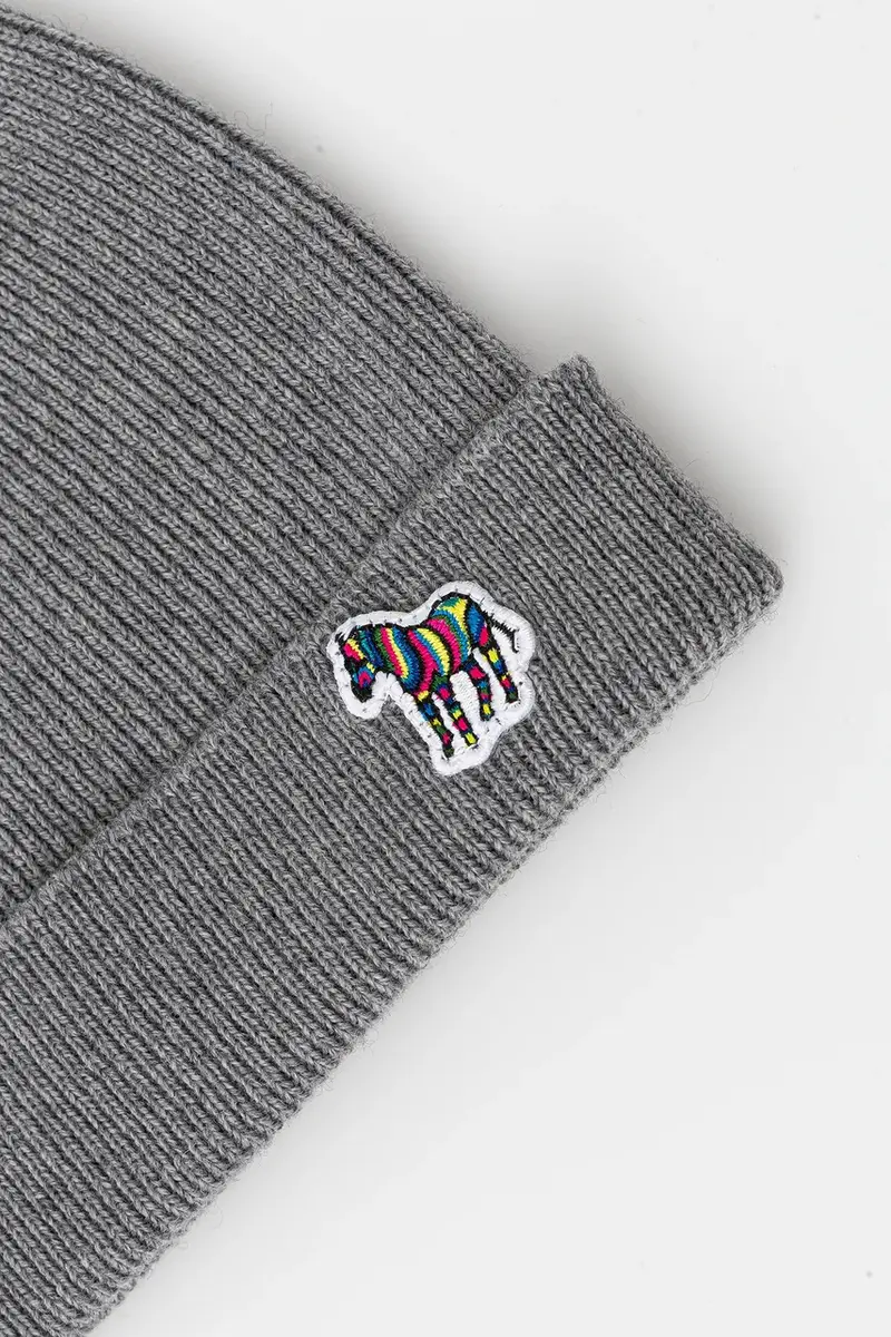 berretto in lana colore grigio M1A-383MK-TZEBRA miniatura 3