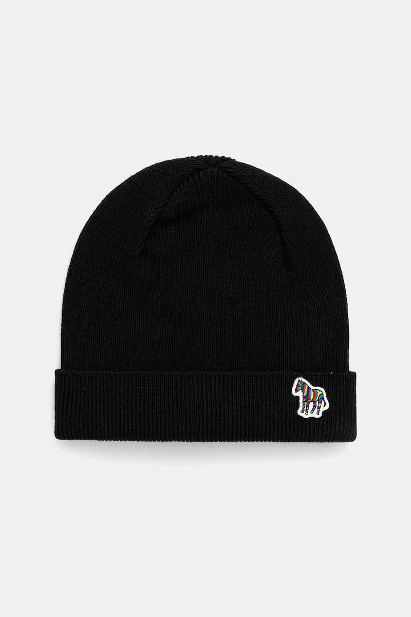 berretto in lana colore nero M1A-383MK-TZEBRA