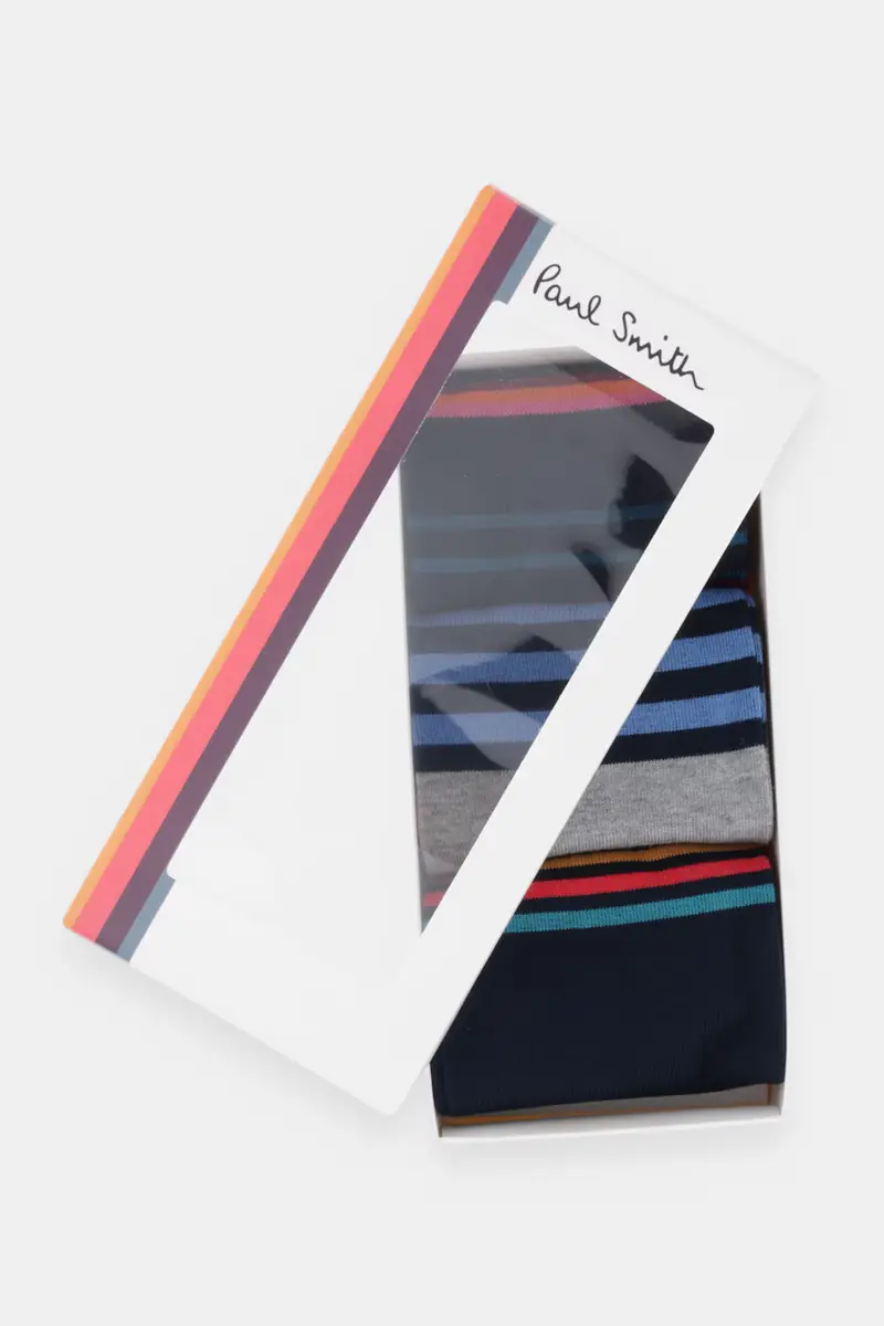 calzini pacco da 3 colore blu navy M1A-SOCK-T3STRP miniatura 3