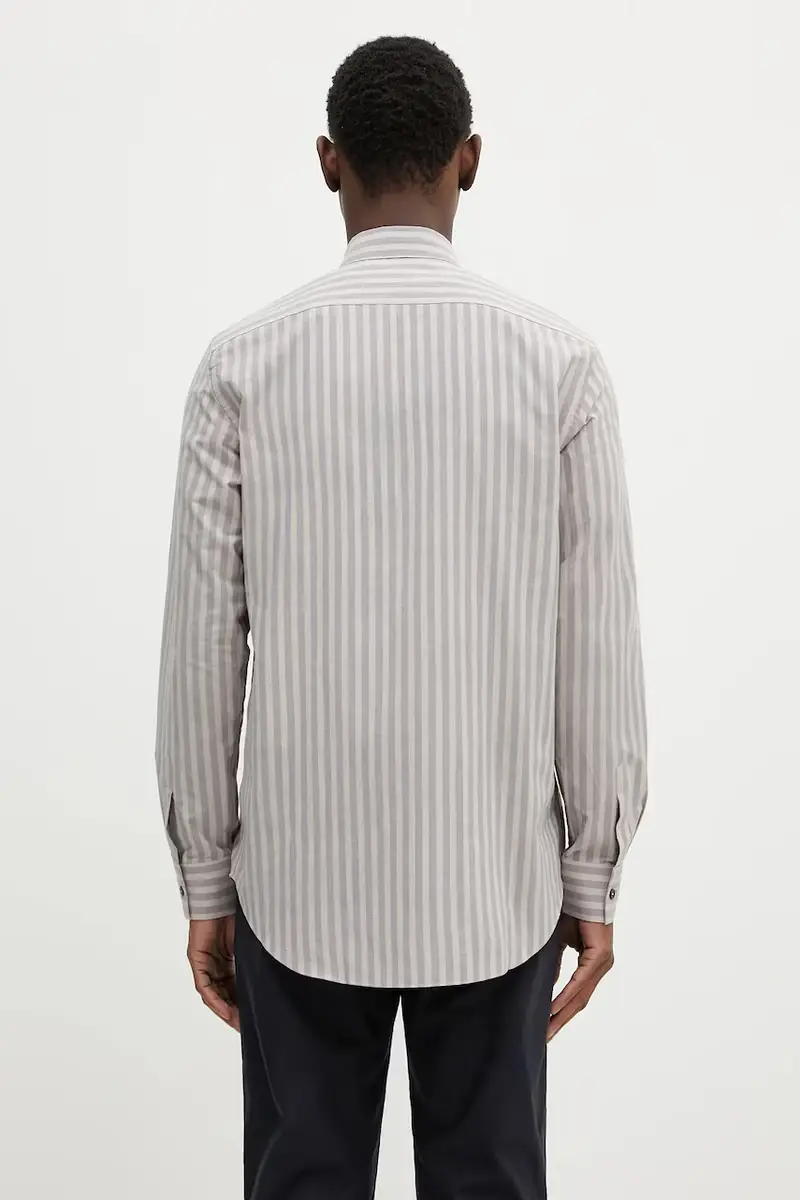 camicia in cotone Beige miniatura 3