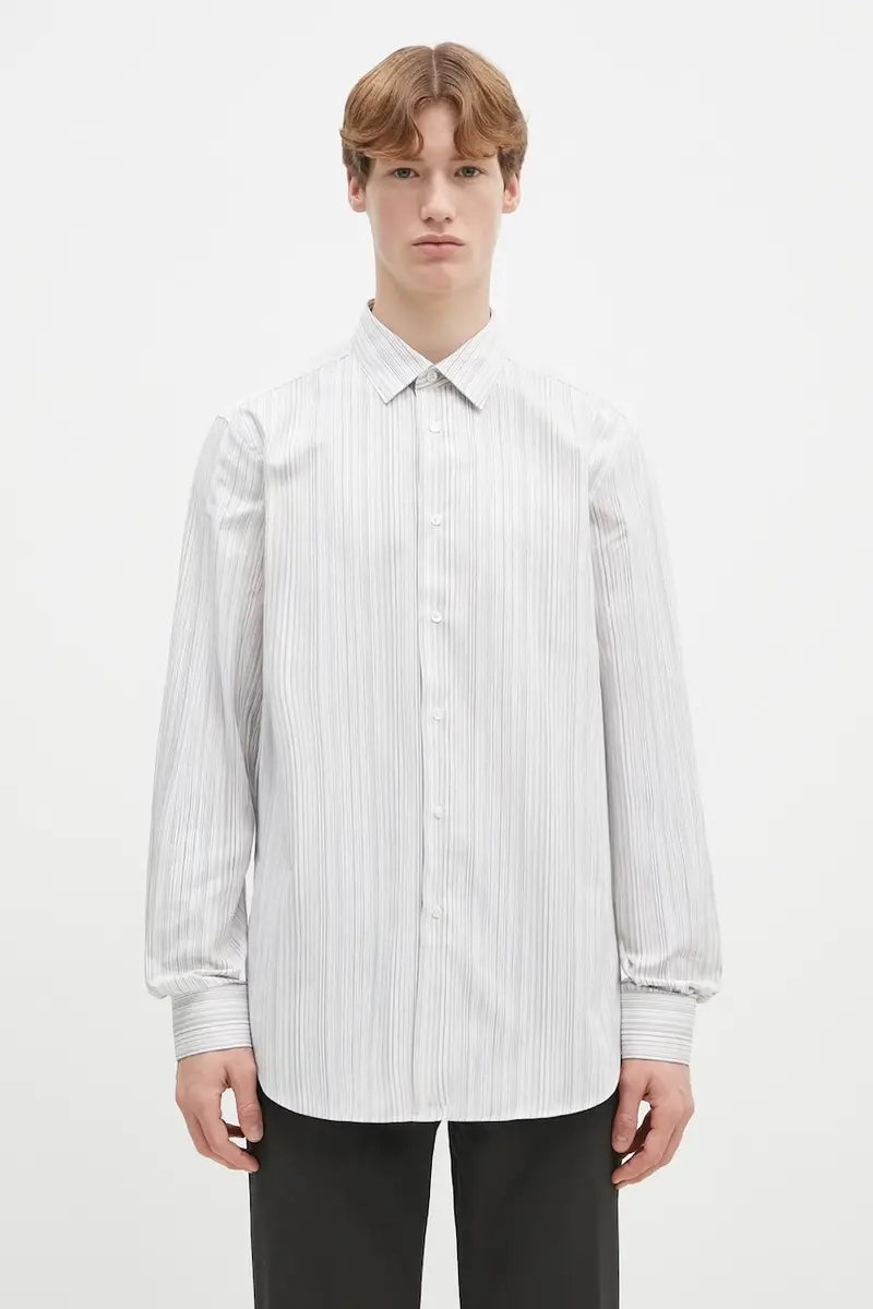 camicia in cotone uomo colore bianco M1R-800P-P00811