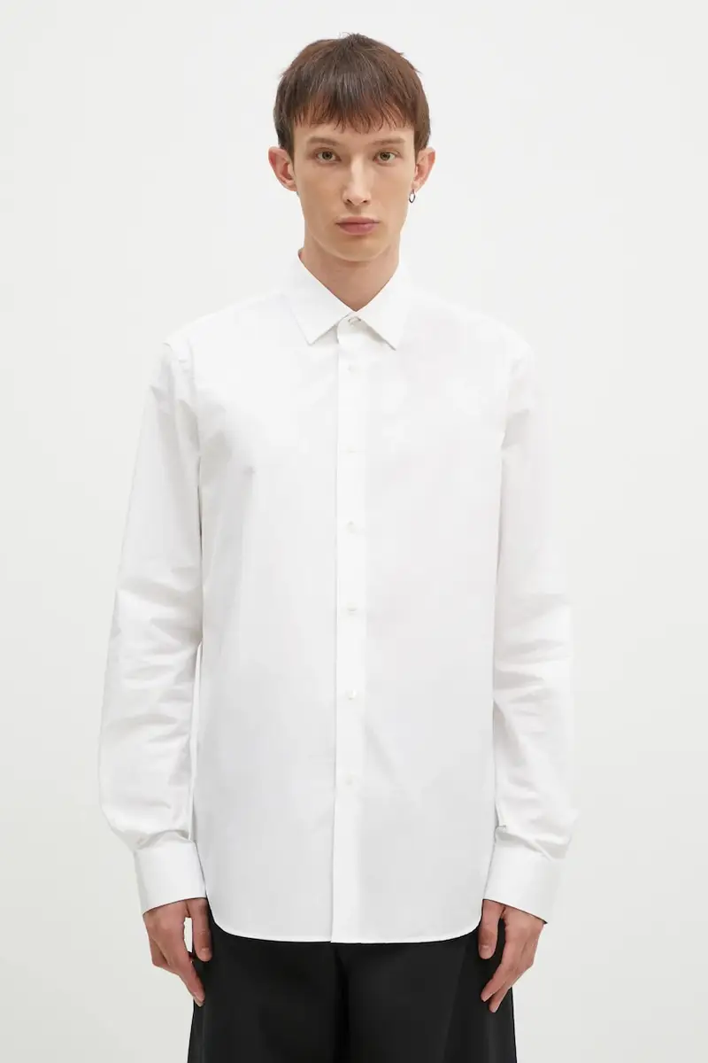 camicia in cotone uomo colore bianco M1R-800P2-L00050