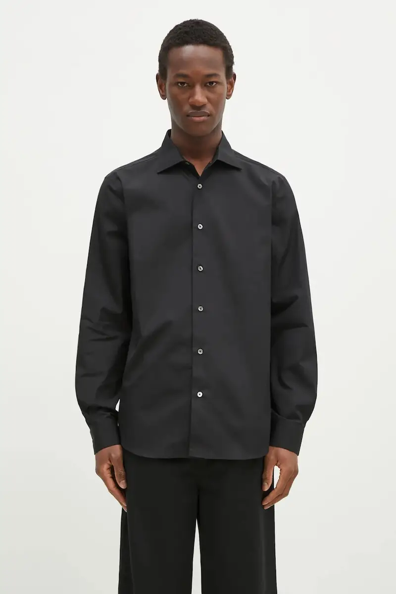 camicia in cotone uomo colore nero M1R-790Y-M00050