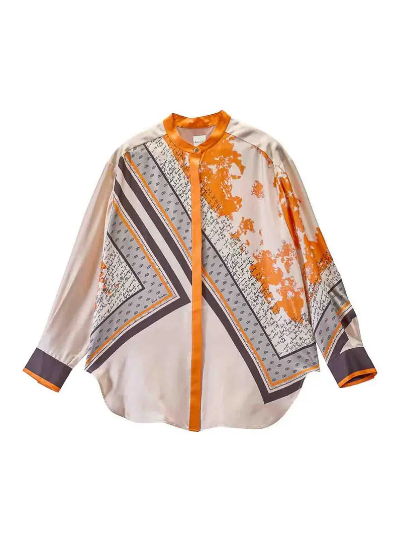 Camicia Stampa Foulard Multicolore