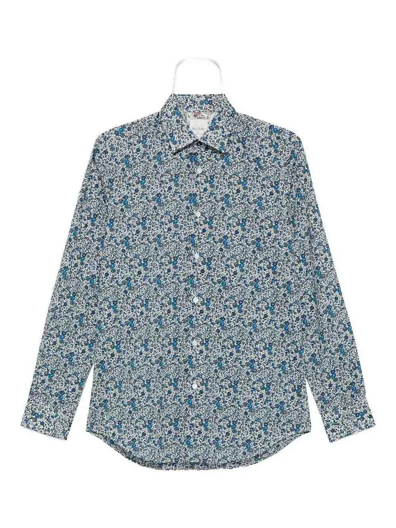 Camicia stampata Blu