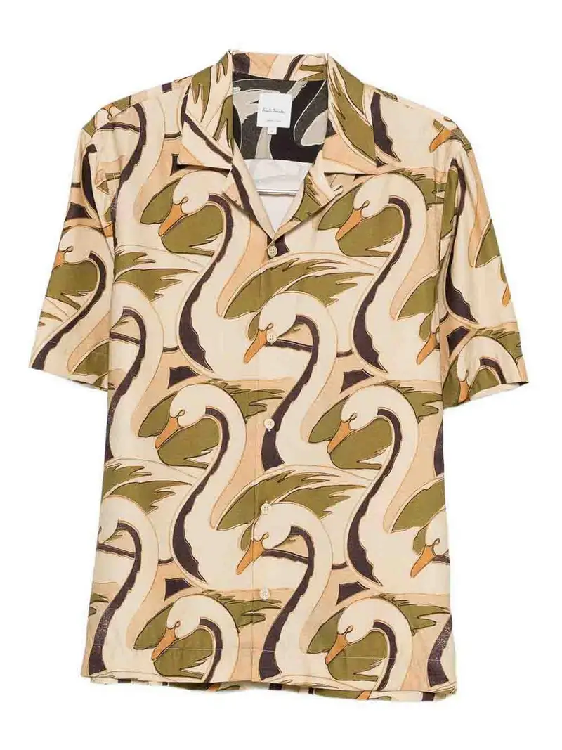 Camicia stampata Giallo