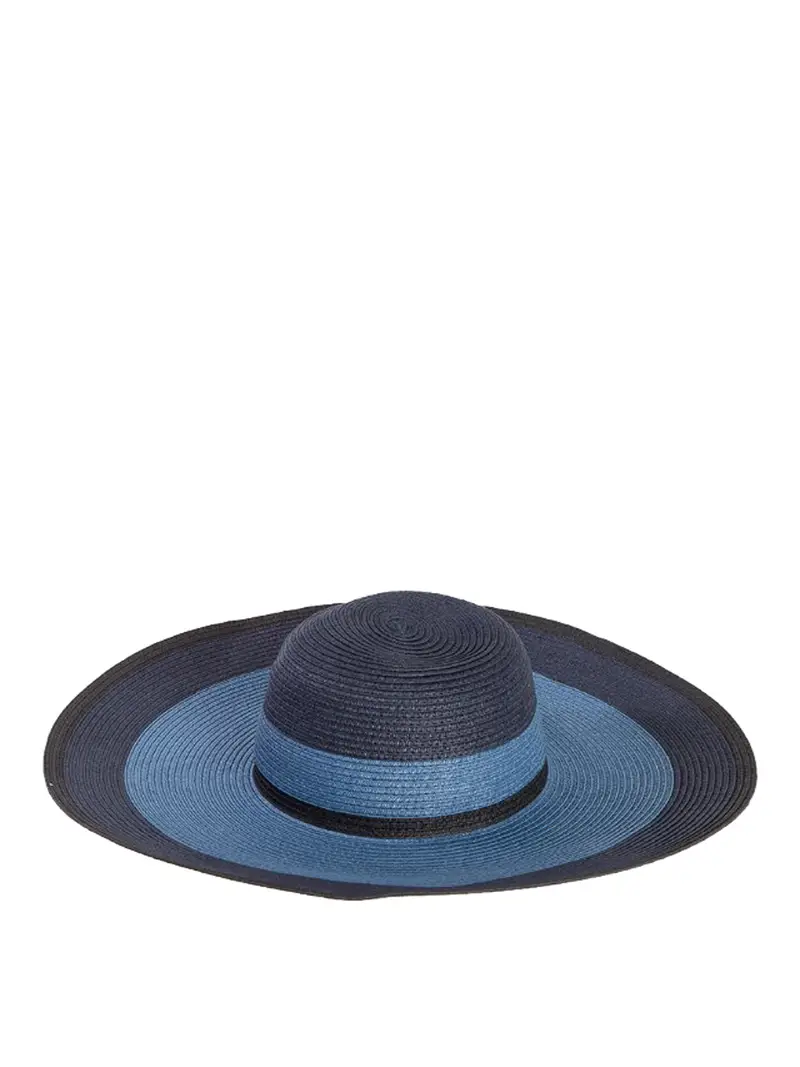 Cappello da sole a righe Blu