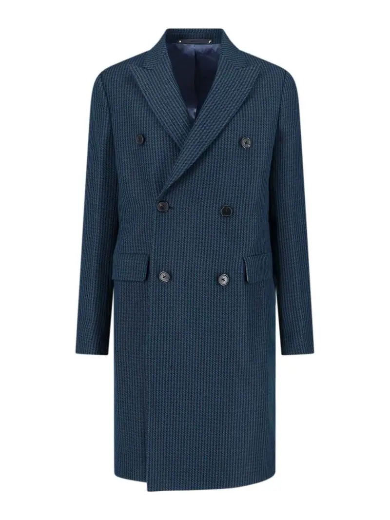 Cappotto Doppiopetto Blu