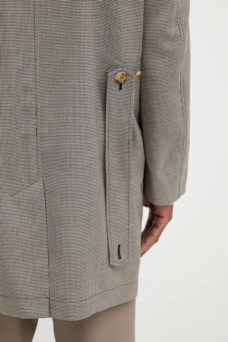 cappotto in lana Grigio miniatura 5