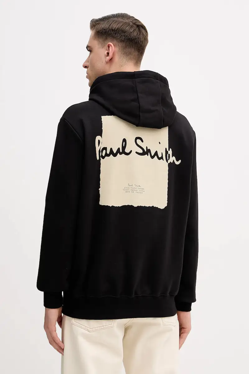 felpa in cotone Nero miniatura 2