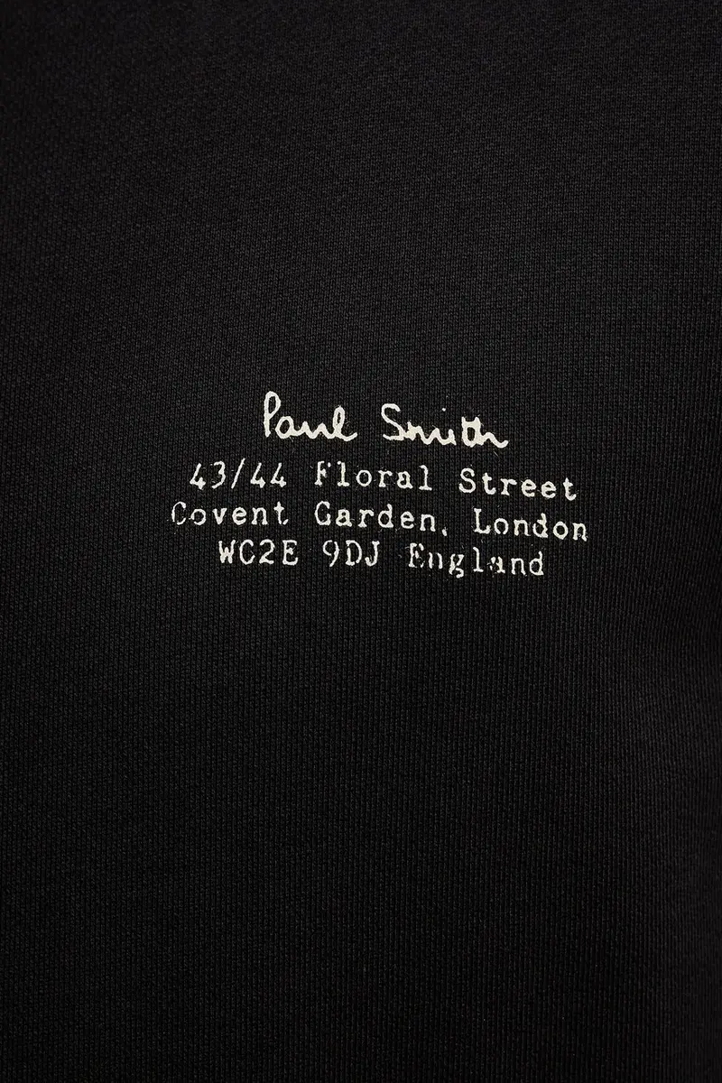 felpa in cotone Nero miniatura 4