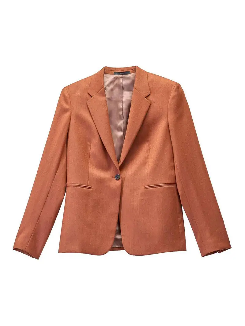 Giacca Completo Misto Cachemire Arancione