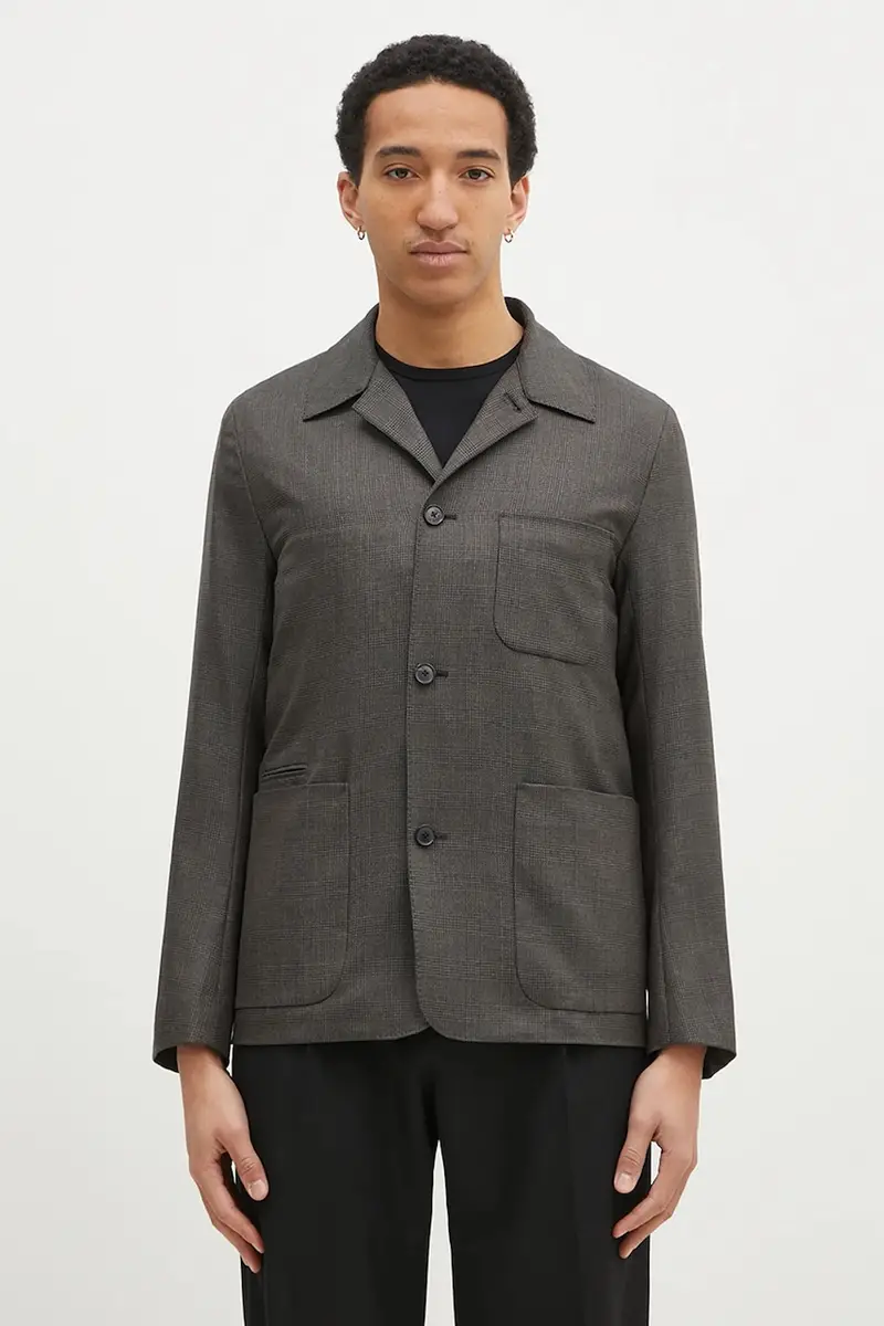 giacca in lana colore grigio M1R-017X-P02569