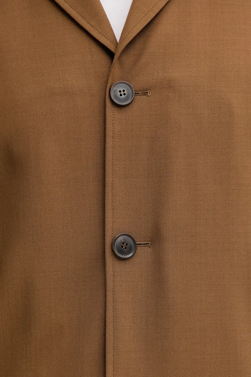 giacca in lana Marrone miniatura 5