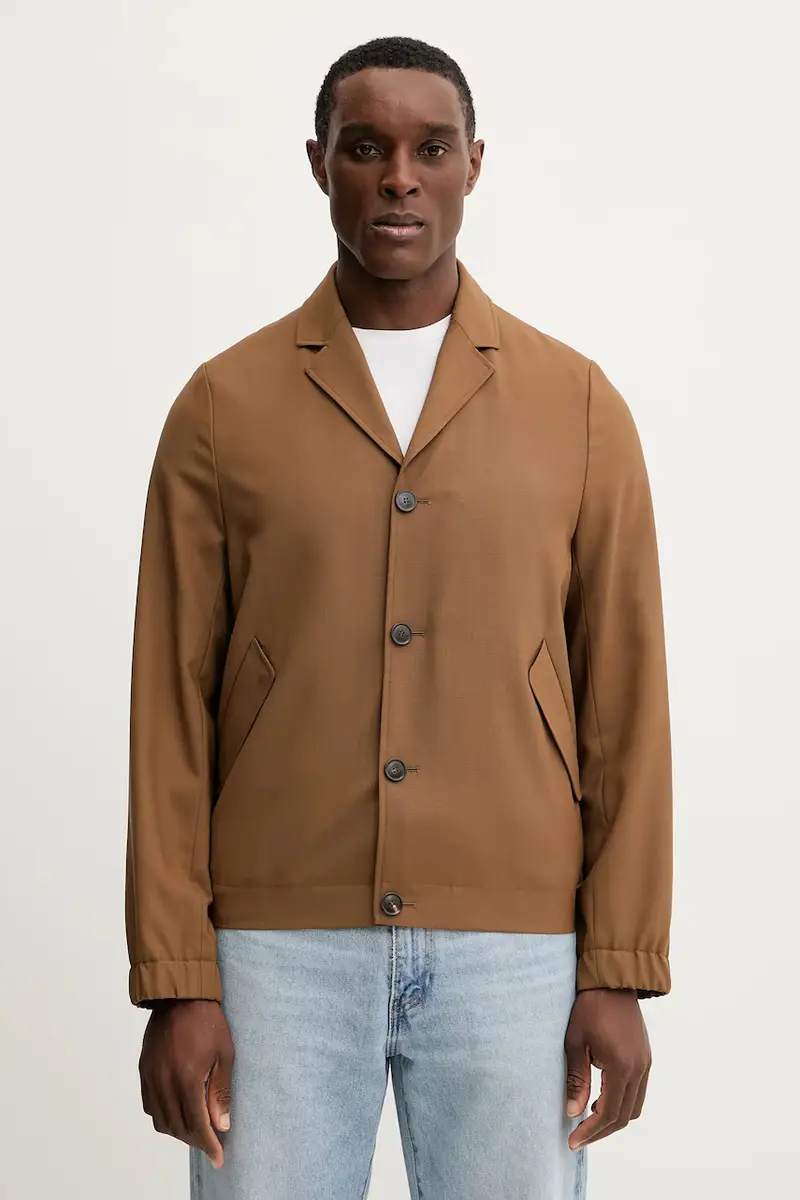 giacca in lana Marrone