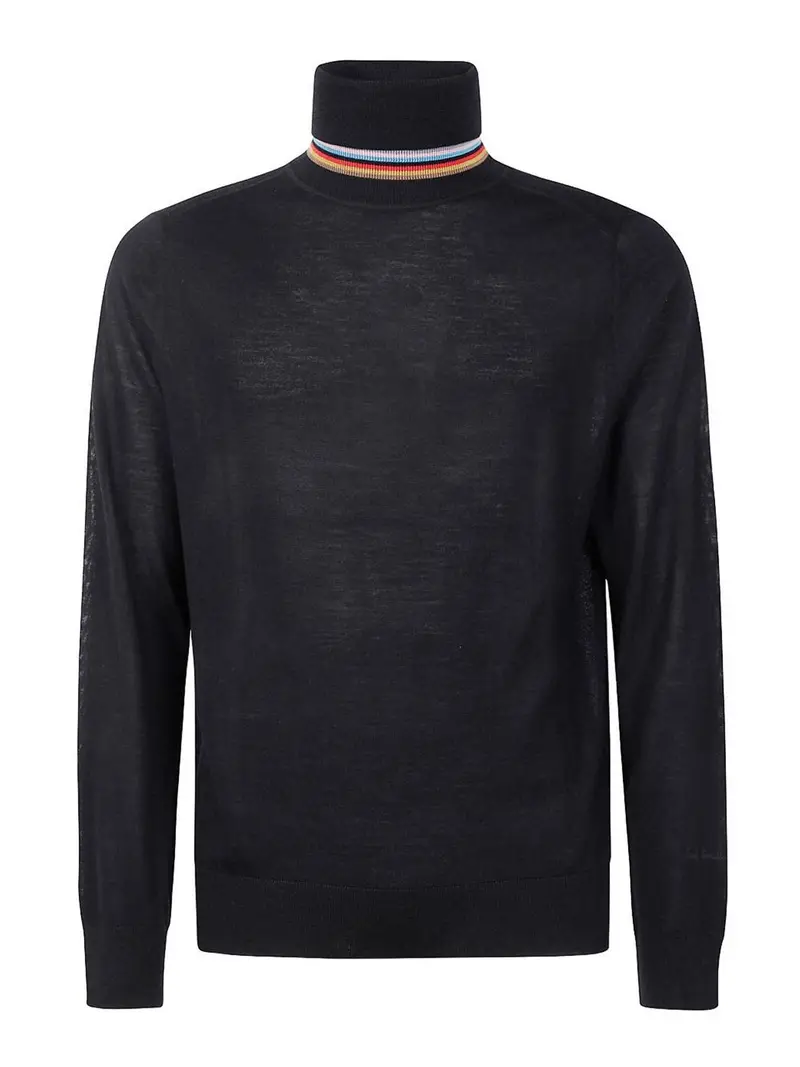 Maglione Dolcevita in Lana Nero