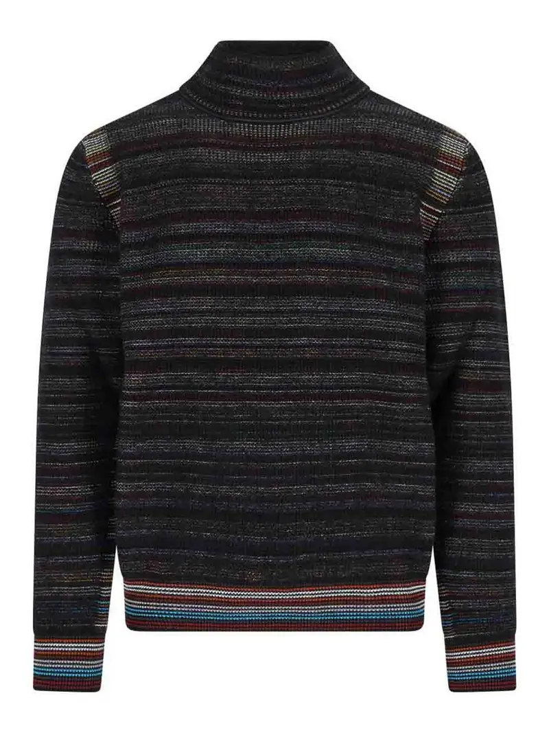 Maglione In Lana Merino Multicolore