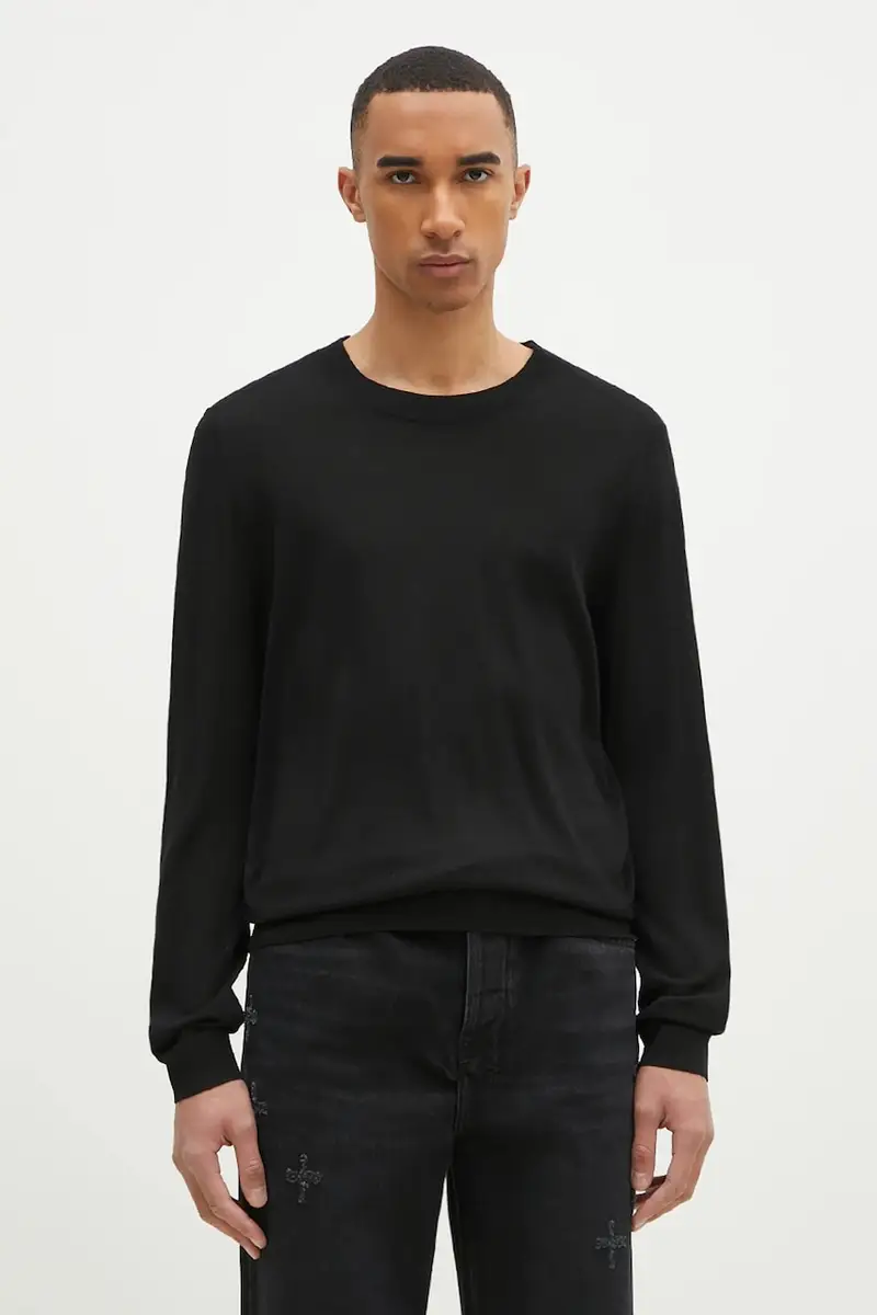 maglione in lana uomo colore nero M1R-238Z-P02093