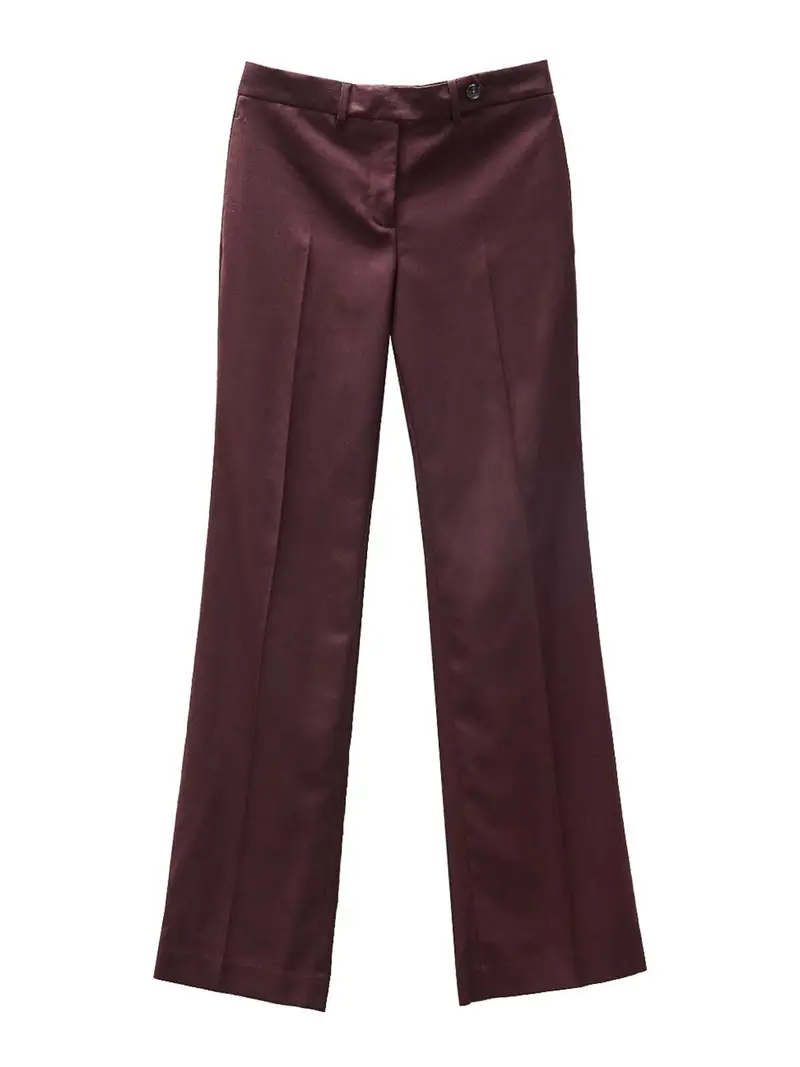 Pantaloni Ampi Travel Suite Rosso Scuro
