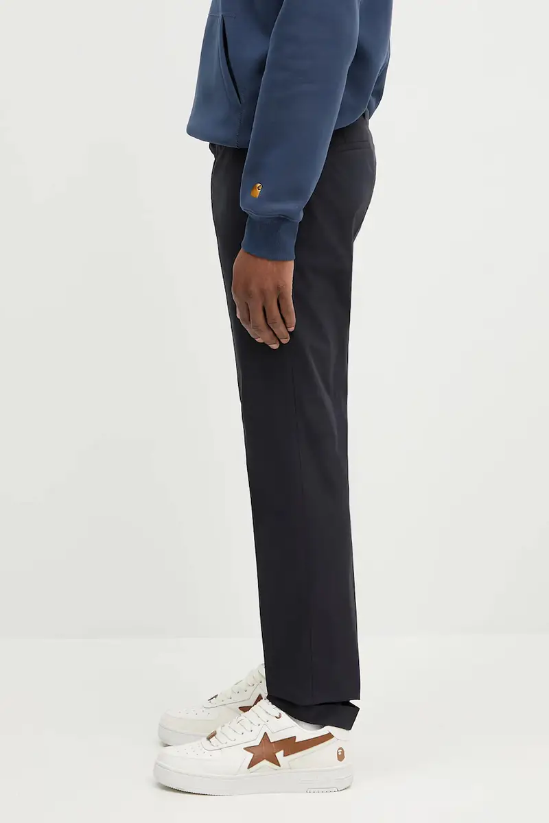 pantaloni in cotone Blu navy miniatura 2