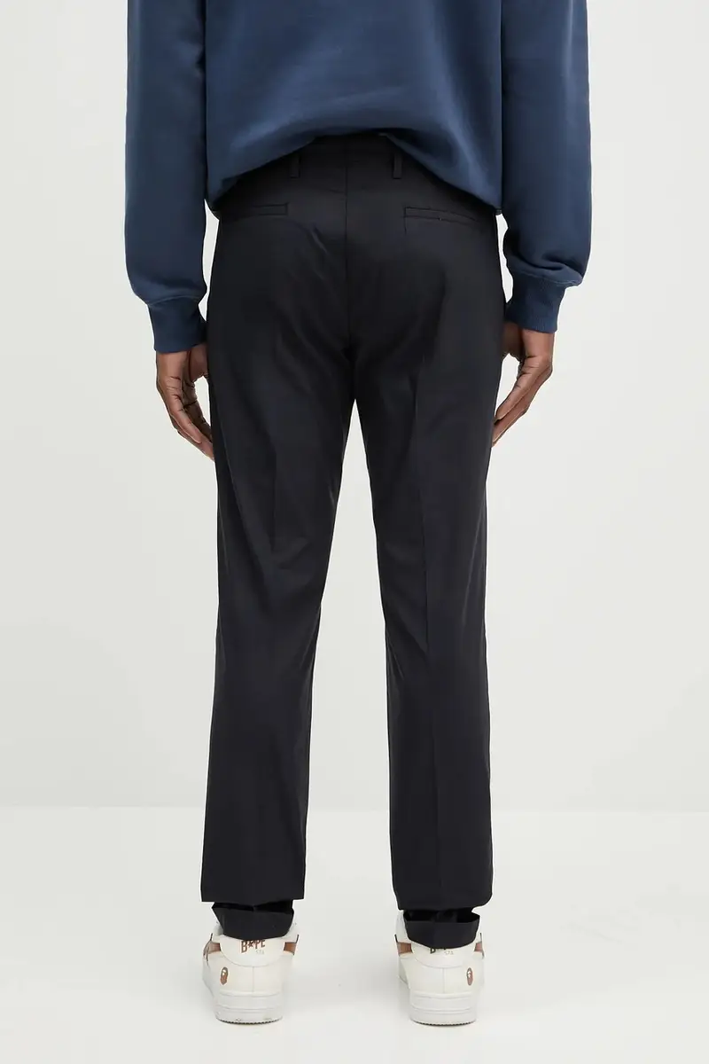 pantaloni in cotone Blu navy miniatura 3