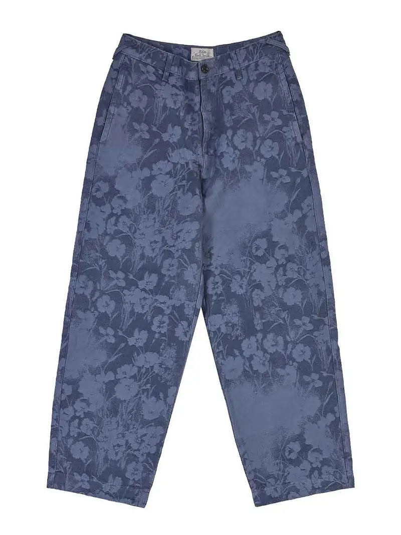 Pantaloni Jacquard + Blu