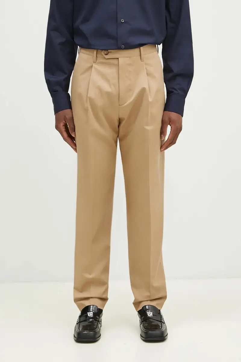 pantaloni uomo colore beige M1R-408Z-P01934