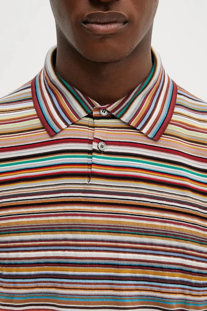 polo in cotone Multicolore miniatura 4