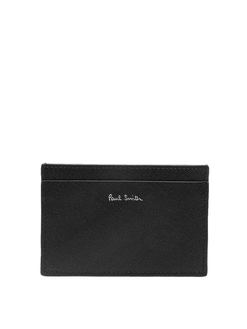 Portacarte con stampa Fuji Nero