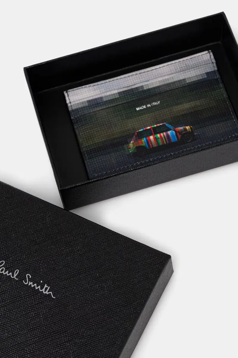 portacarte in pelle Nero miniatura 4