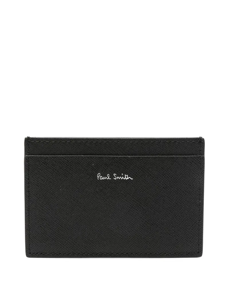 Portacarte mini in pelle Nero