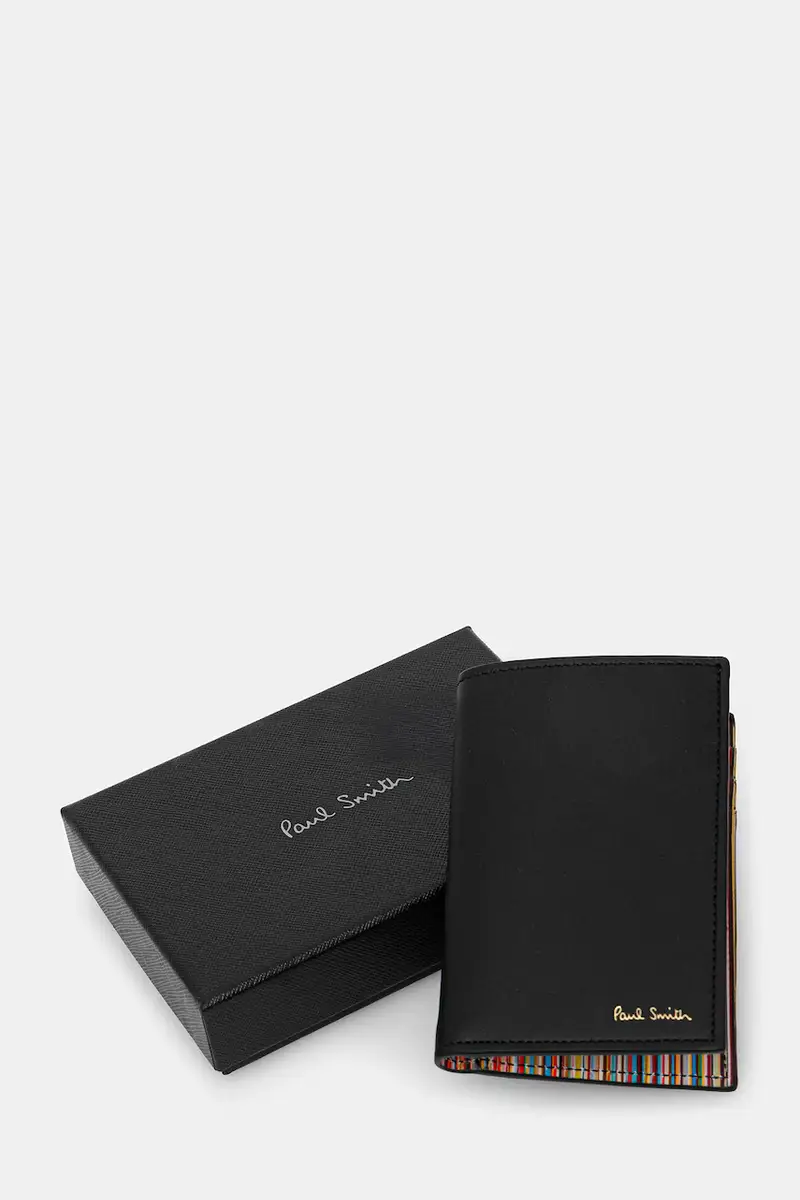 portafoglio in pelle 0 Nero miniatura 4