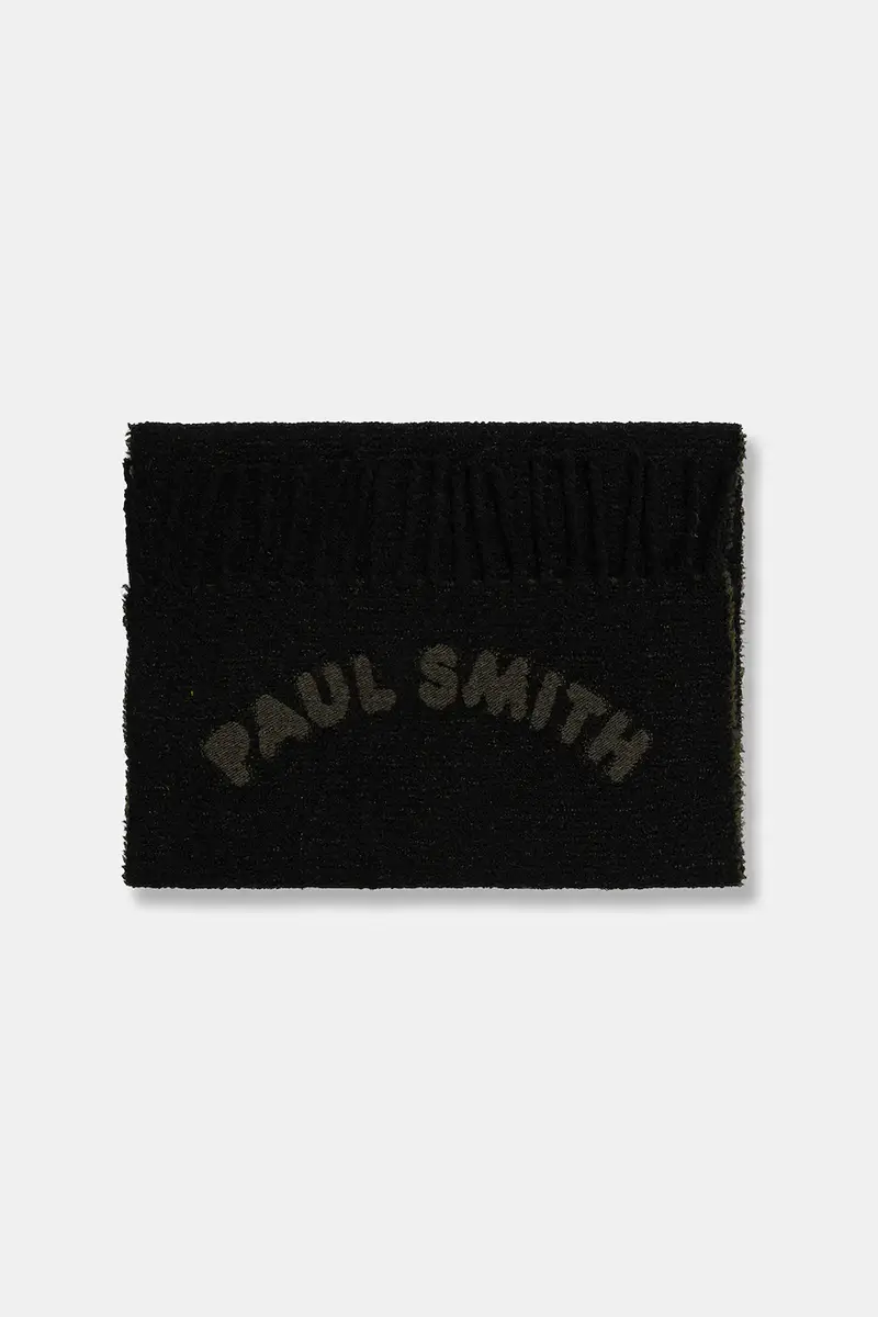 scialle con lana colore nero M1A-150T-T721 miniatura 2